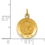 14K Saint Andrew Medal Charm