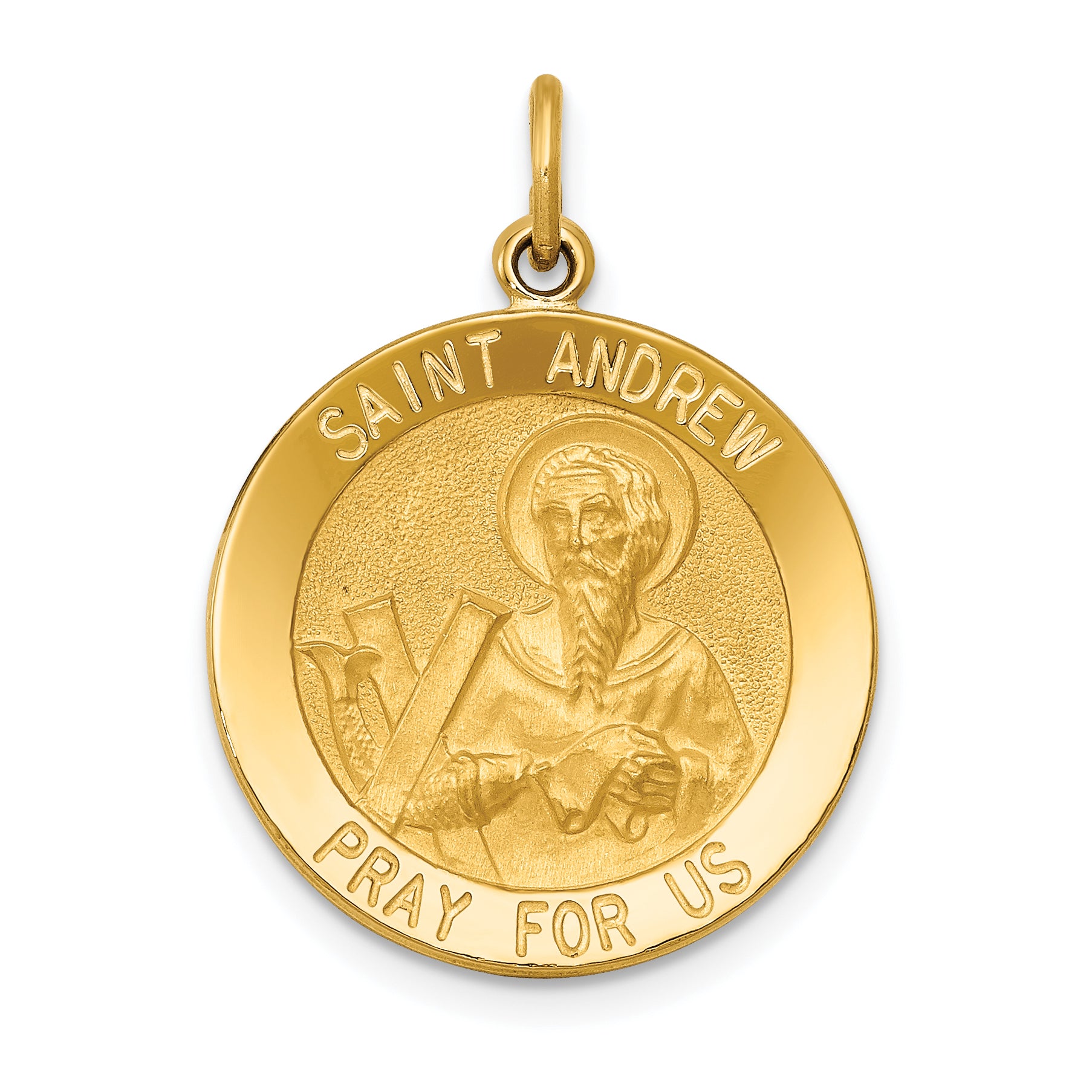 14k Saint Andrew Medal Pendant Main image