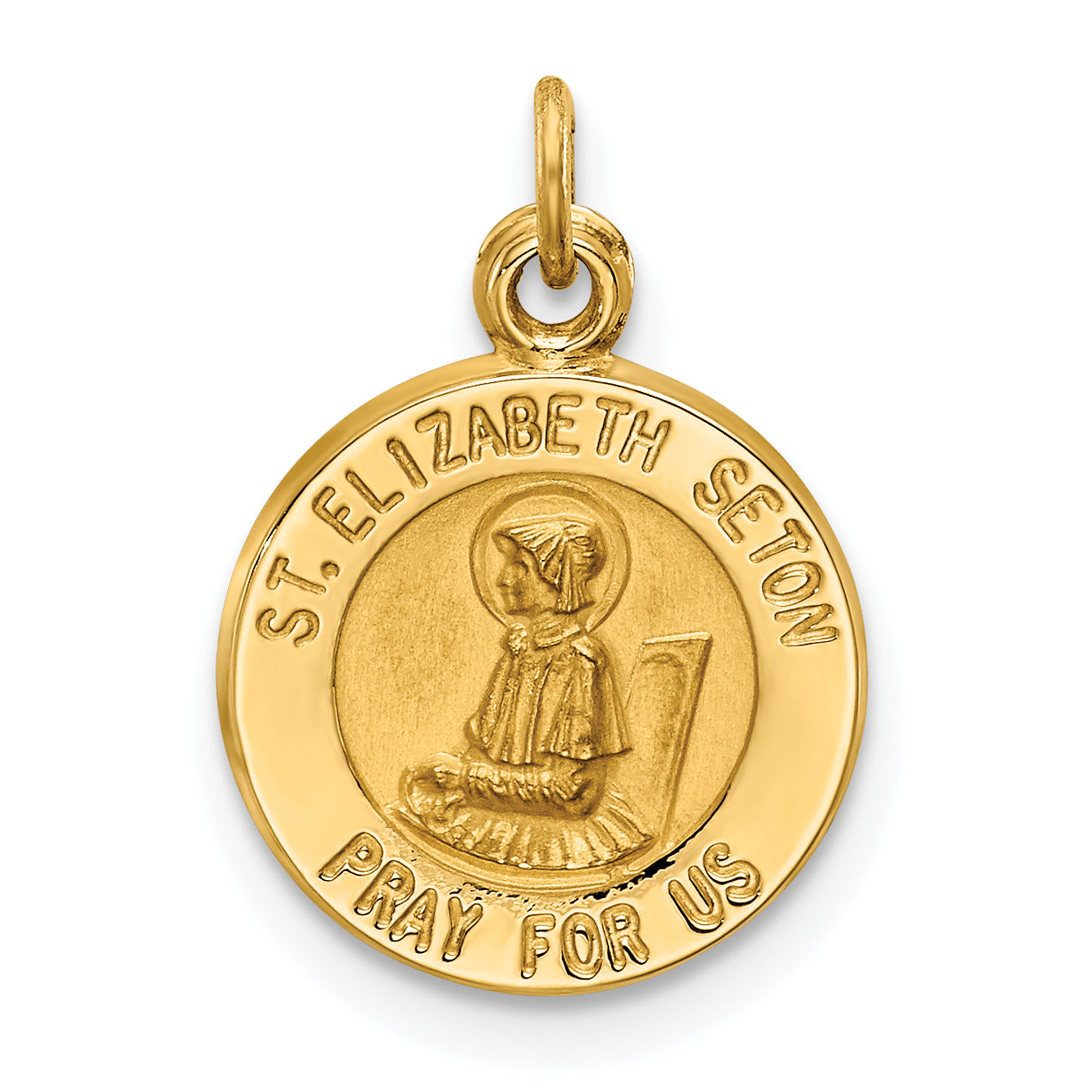 14k Saint Elizabeth Seton Medal Charm Main image