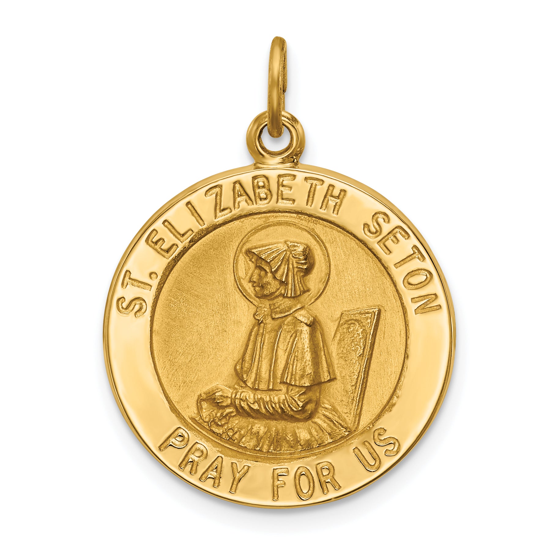 14k Saint Elizabeth Seton Medal Pendant Main image