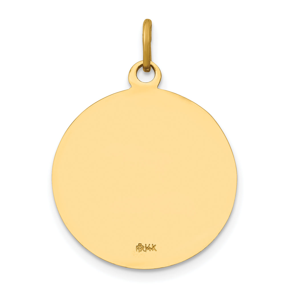 14K Saint John Baptist Medal Pendant