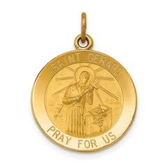 14k Saint Gerard Medal Pendant