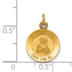14K Saint Peter Medal Charm