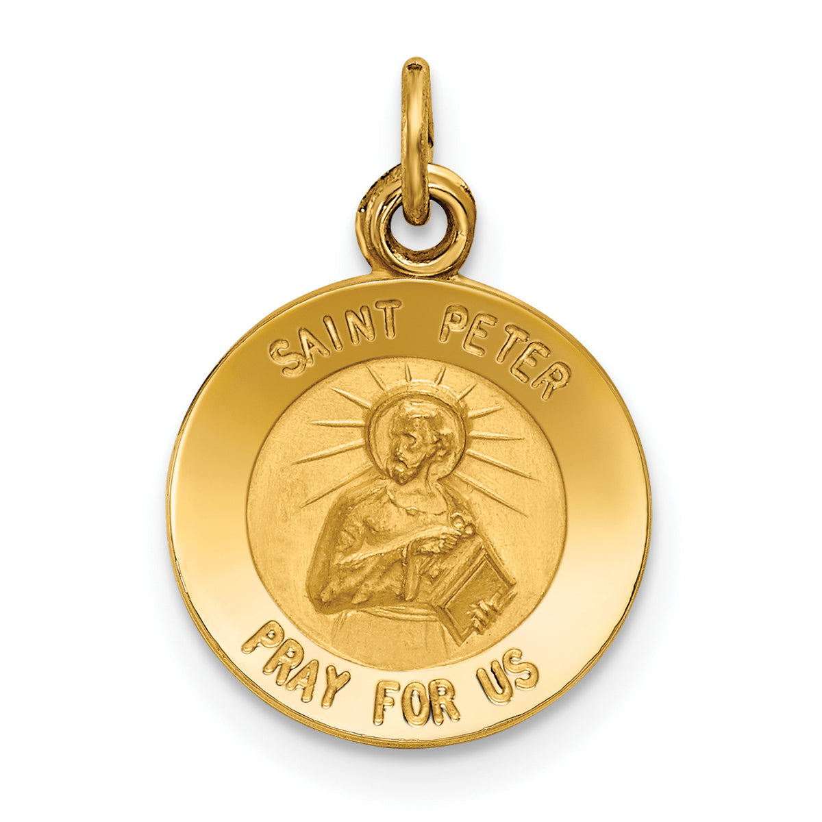 14k Saint Peter Medal Charm