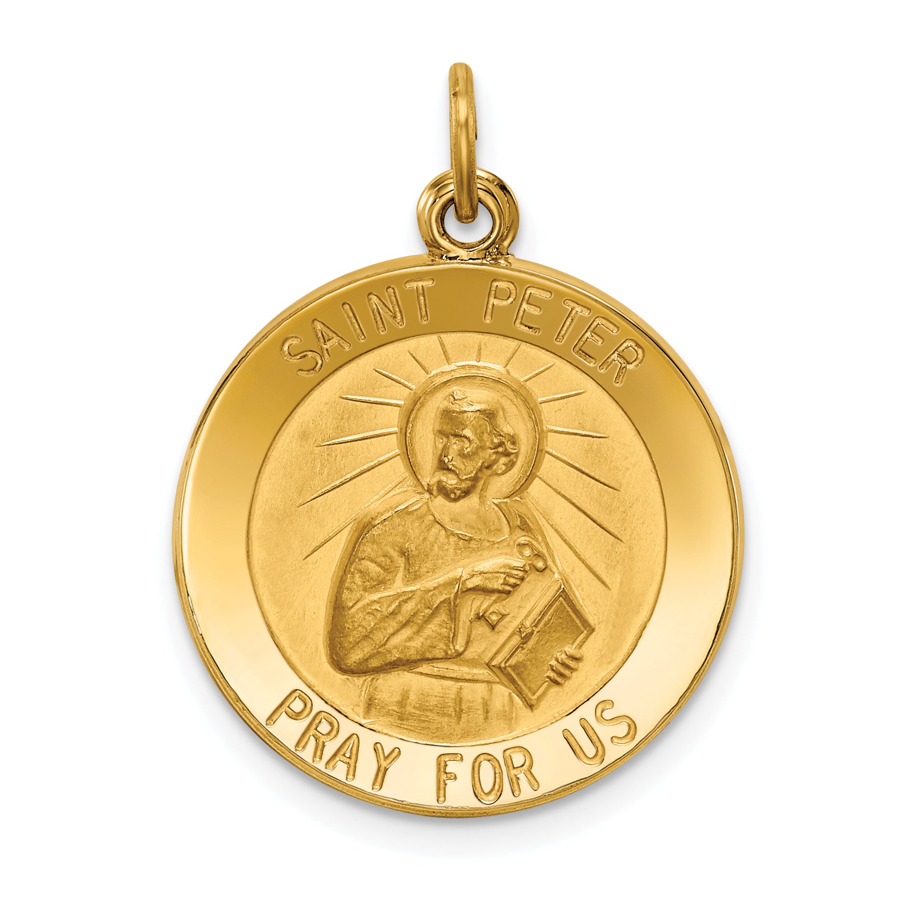 14k Saint Peter Medal Pendant Main image