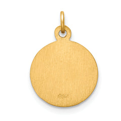 14K Our Lady of Perpetual Help Medal Charm