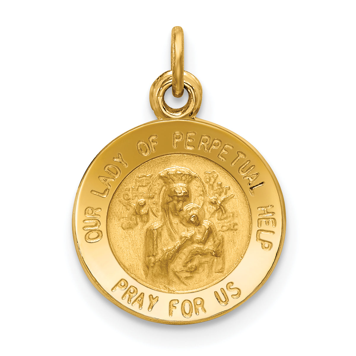 14k Our Lady of Perpetual Help Medal Charm