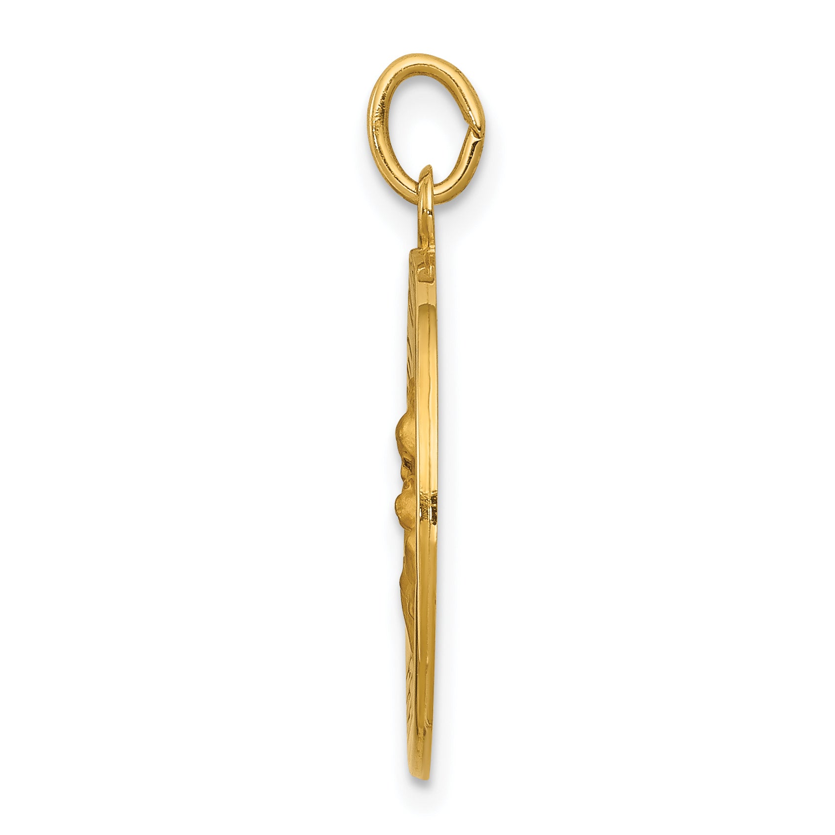 14K Our Lady of Perpetual Help Medal Pendant