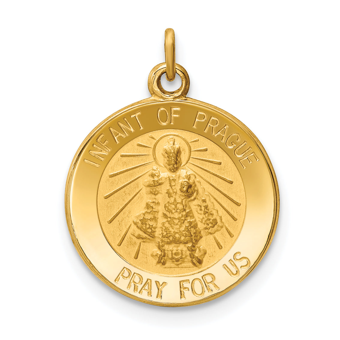 14k Infant of Prague Medal Charm Main image