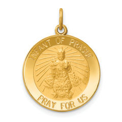 14k Infant of Prague Medal Charm