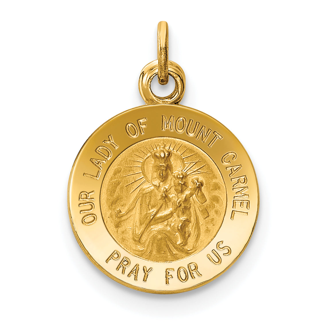 14k Our Lady of Mt. Carmel Medal Charm Main image
