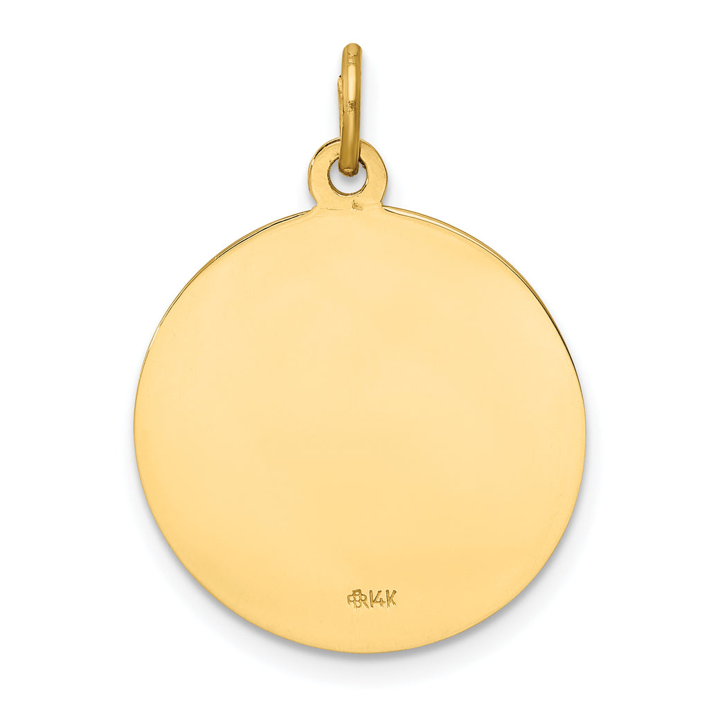 14K Our Lady of Mt. Carmel Medal Charm