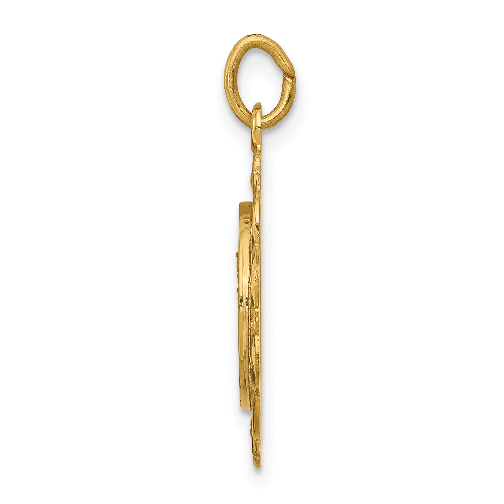 14K Our Lady of Mt. Carmel Medal Charm Secondary image
