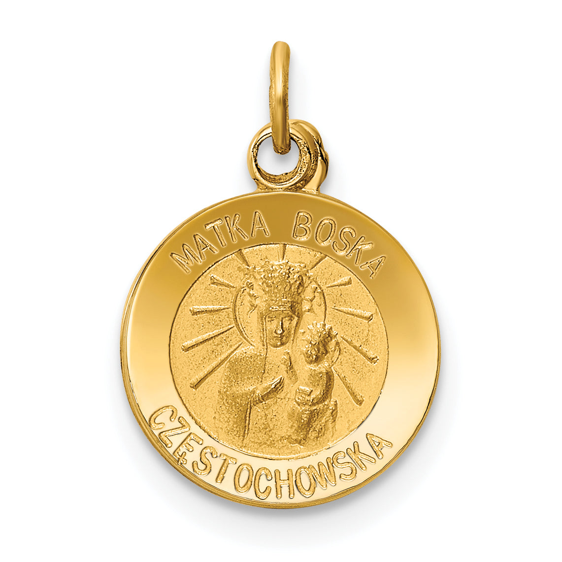 14k Matka Boska Medal Charm Main image