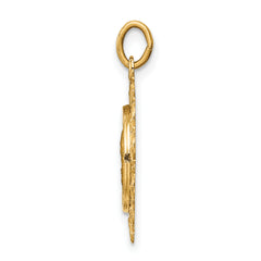 14K Matka Boska Medal Charm