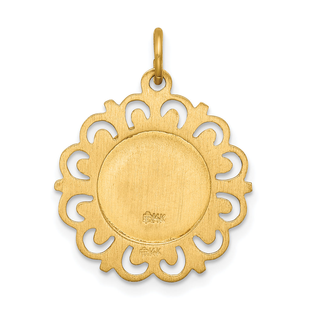 14K Our Lady of Fatima Medal Pendant