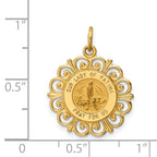 14K Our Lady of Fatima Medal Pendant