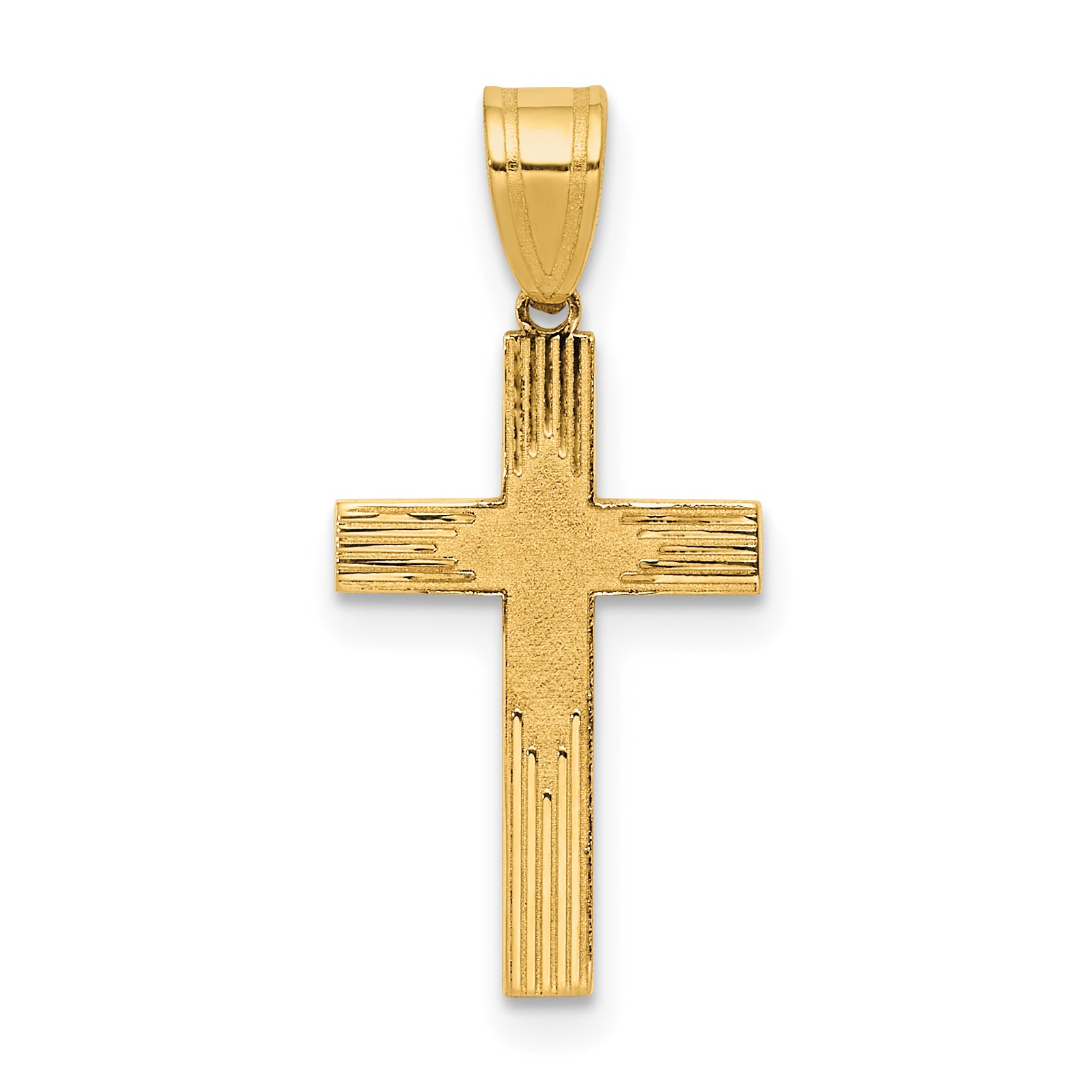 14K Laser Designed Cross Main image
