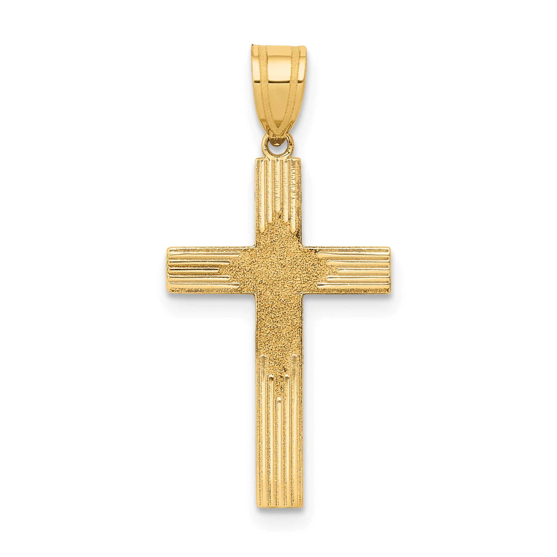14K Laser Designed Cross Main image
