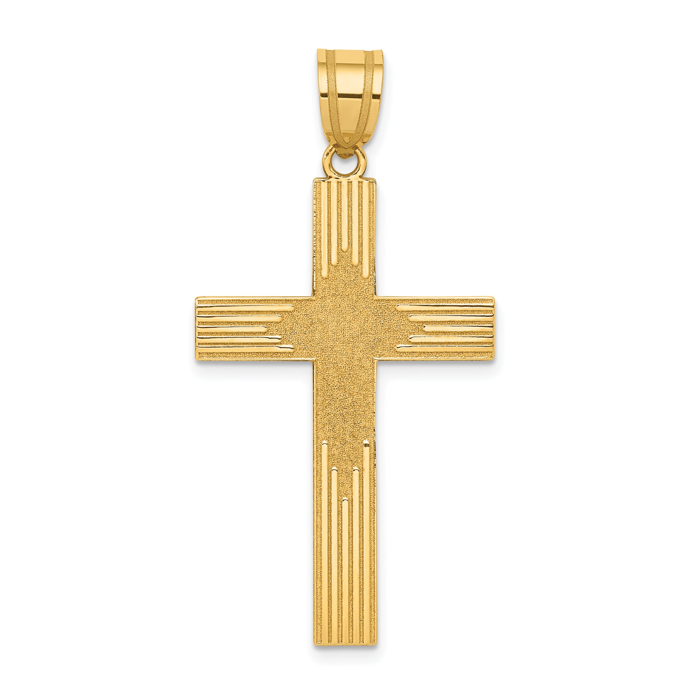 14K Laser Designed Cross Main image