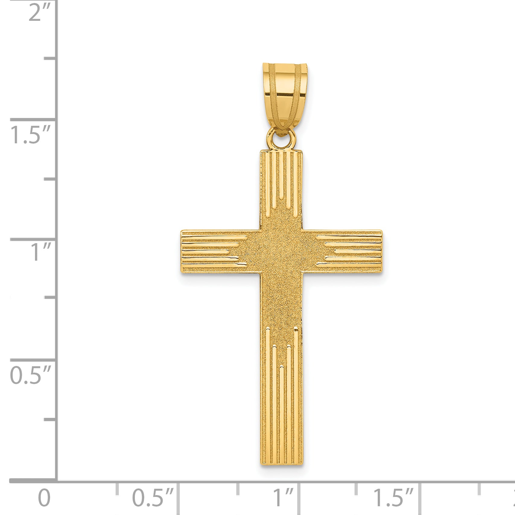 14K Laser Designed Cross