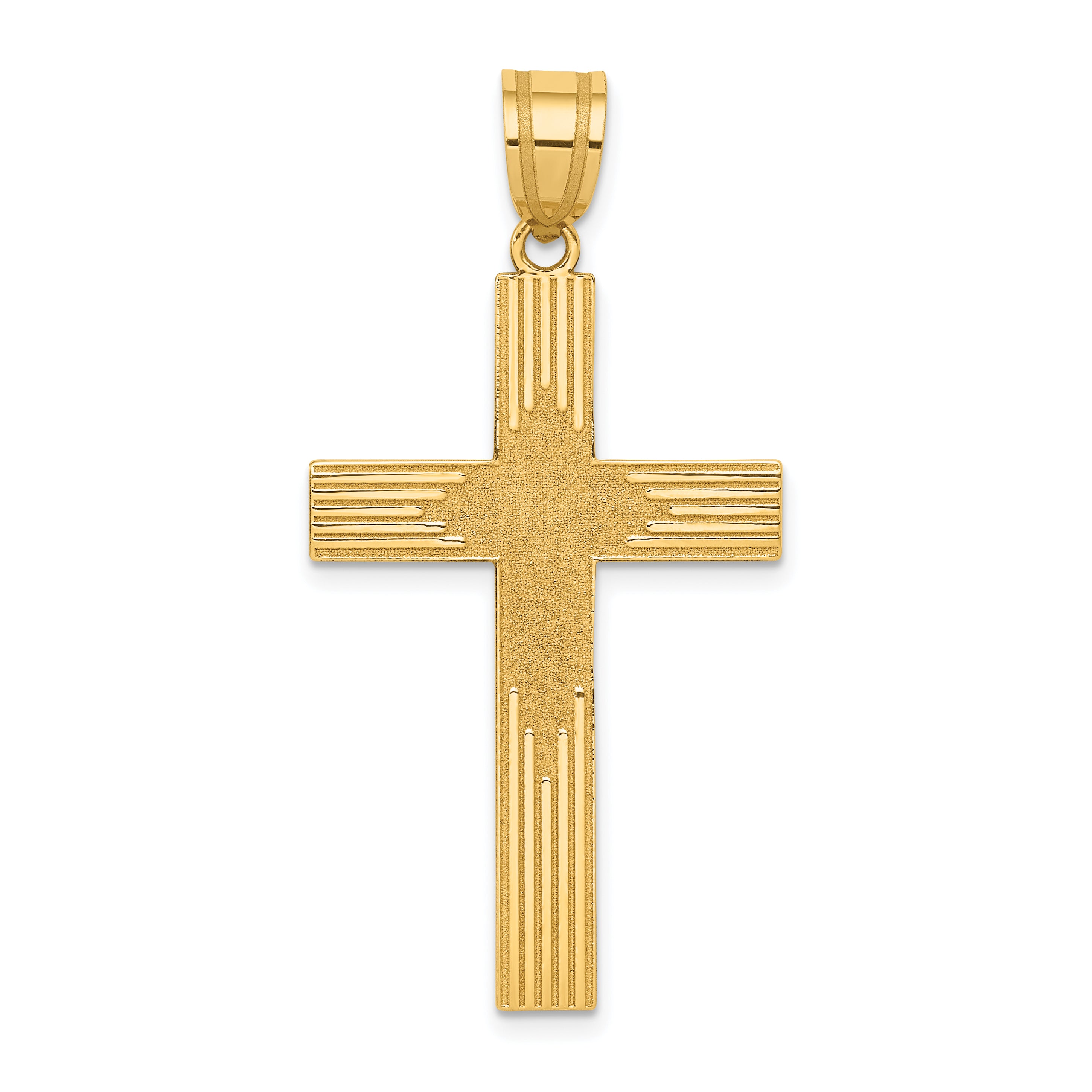14K Laser Designed Cross Main image