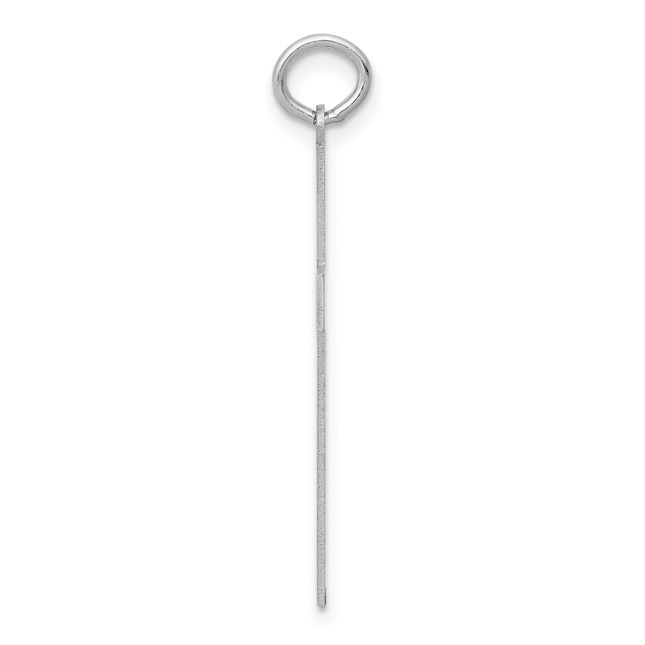 14K White Gold Laser Designed Cross Pendant Main image