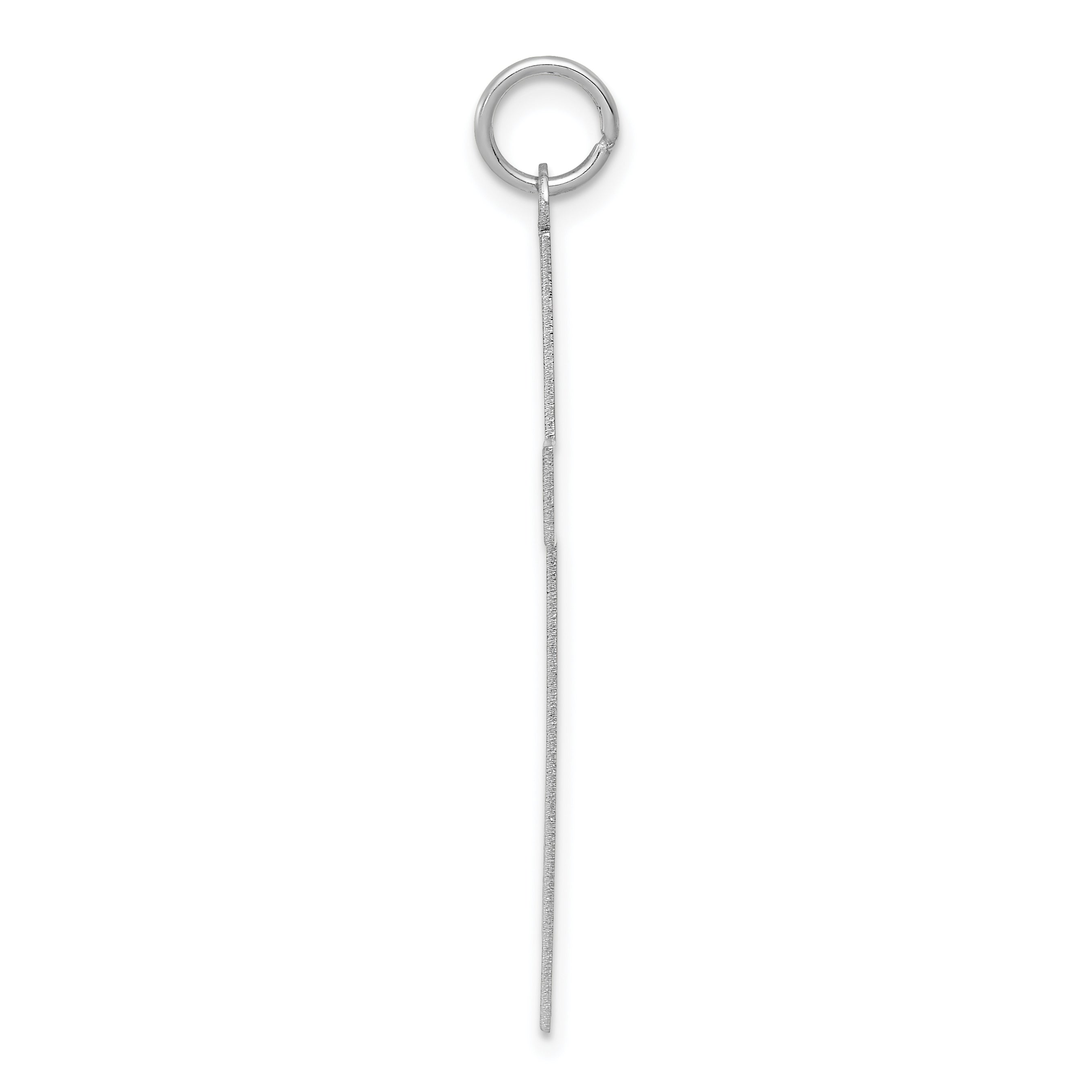 14K White Gold Laser Designed Cross Pendant Secondary image