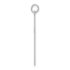 14K White Gold Laser Designed Cross Pendant