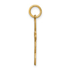 14K Loop With Center Heart Cross Pendant