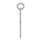 14K White Gold Laser Designed Cross Pendant