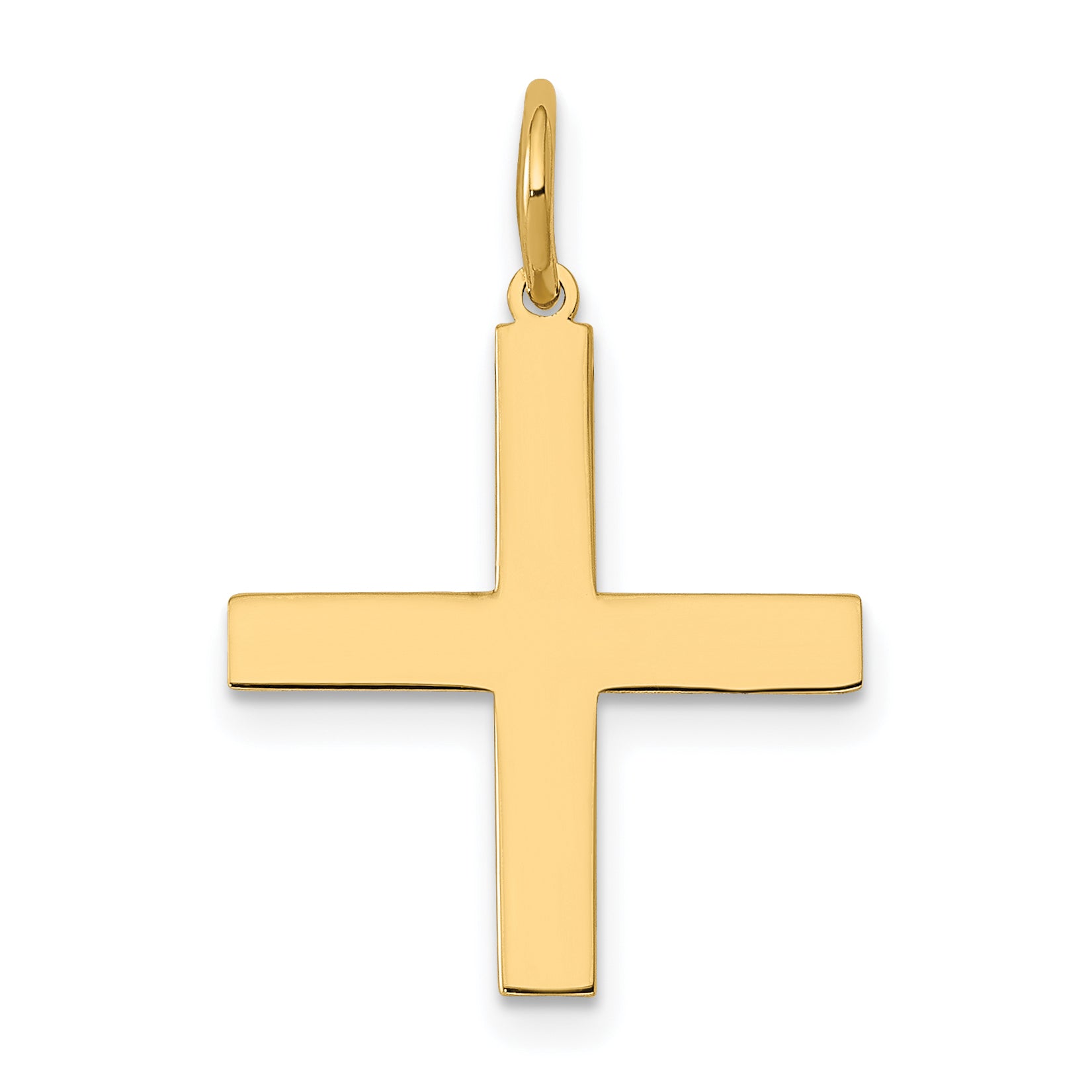 14K Laser Designed Greek Cross Charm Main image