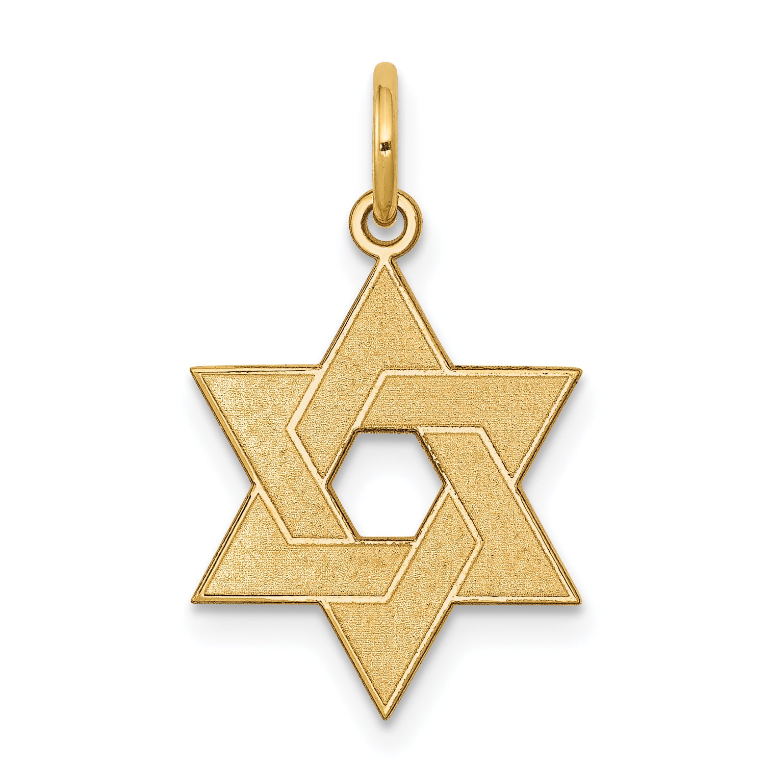 14K Laser Designed Star of David Charm Main image