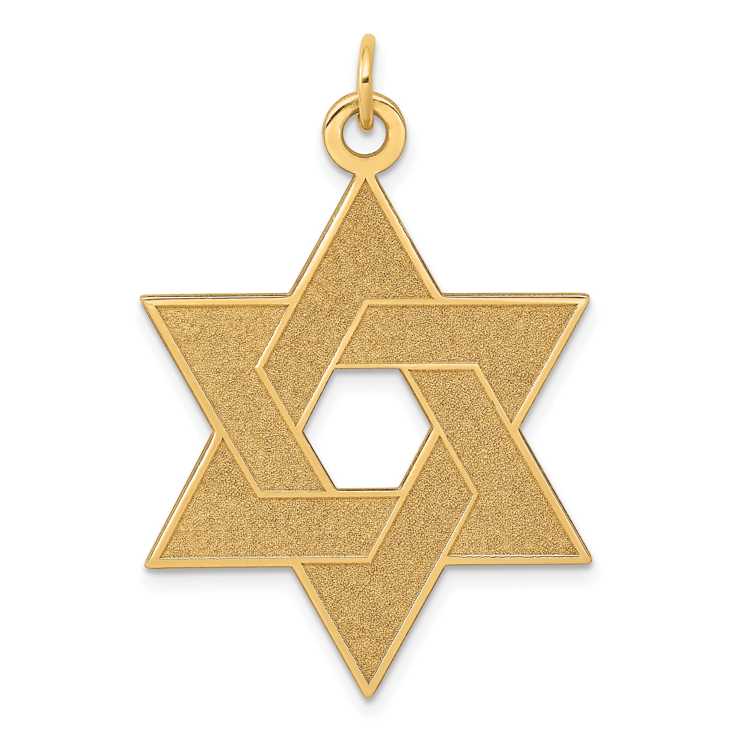 14K Laser Designed Star of David Pendant Main image