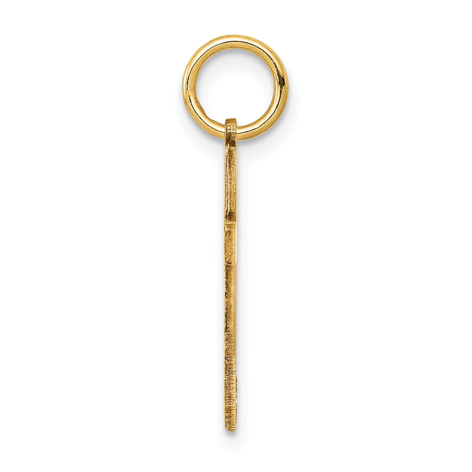 14K Laser Designed Cross Charm Secondary image