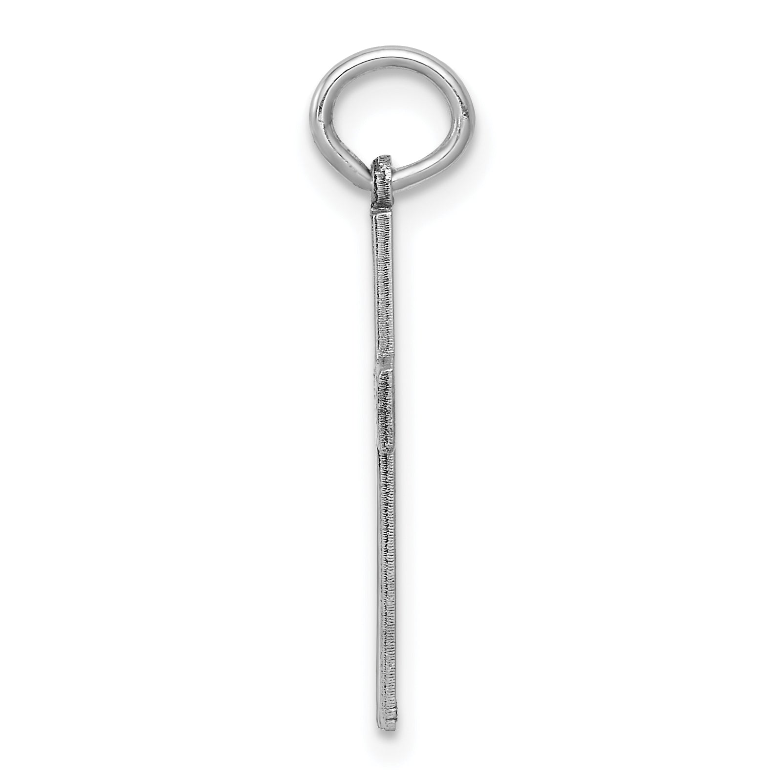 14K White Gold Laser Designed Cross Pendant Secondary image
