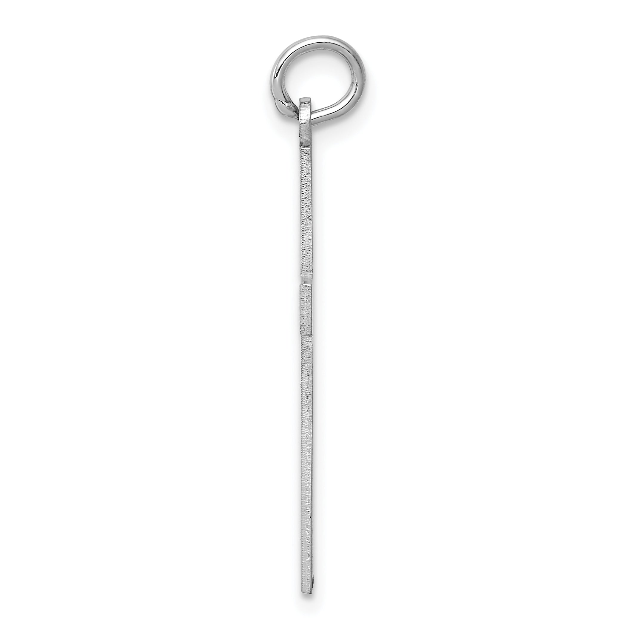 14K White Gold Laser Designed Cross Pendant Secondary image