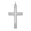 14K White Gold Laser Designed Cross Pendant