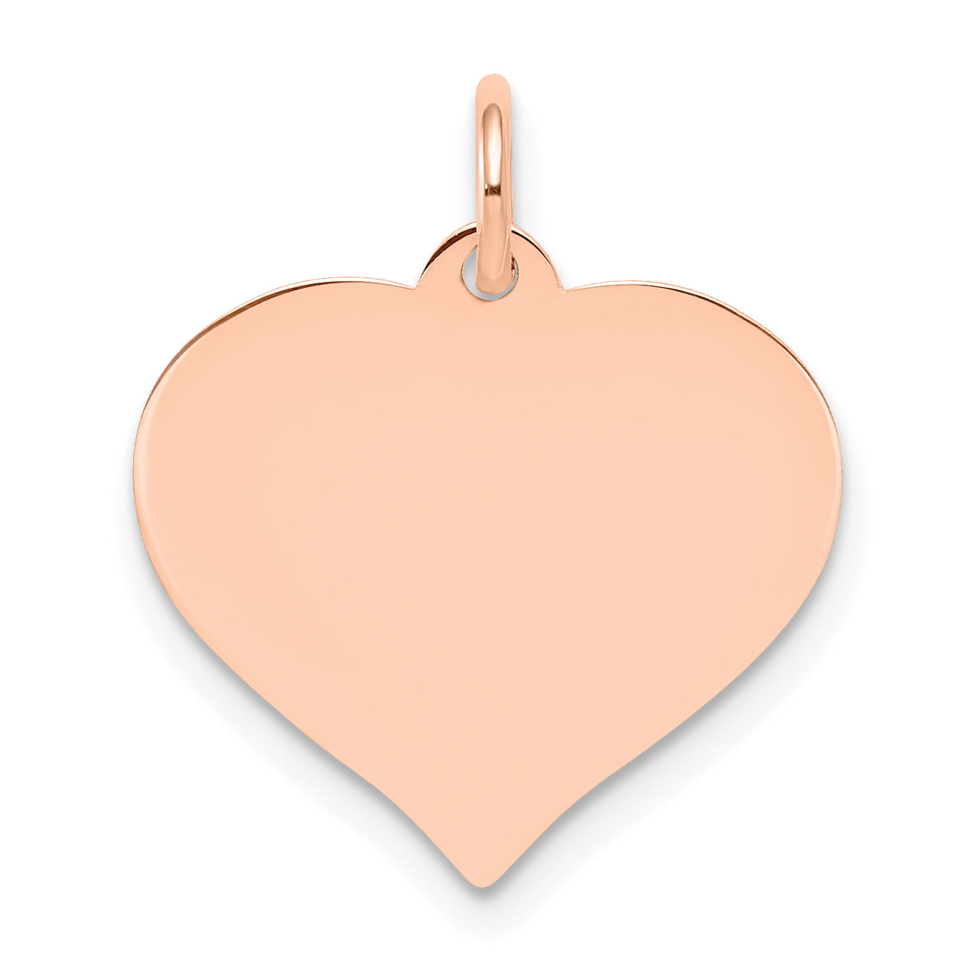 14K Rose Gold Heart Disc Charm Main image
