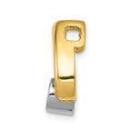 14ky Teardrop 4.4mm Diamond Chain Slide Mounting (No Stone Included)