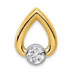 14ky Teardrop 5.8mm Diamond Chain Slide Mtg