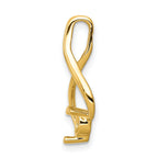 14ky Fancy 4mm Diamond Slide Mounting (No Stone Included)