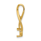 14ky Fancy 4.5mm Diamond Slide Mounting (No Stone Included)