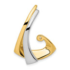 14k Two-Tone Peg Set Diamond Slide Mounting (No Stone Included)