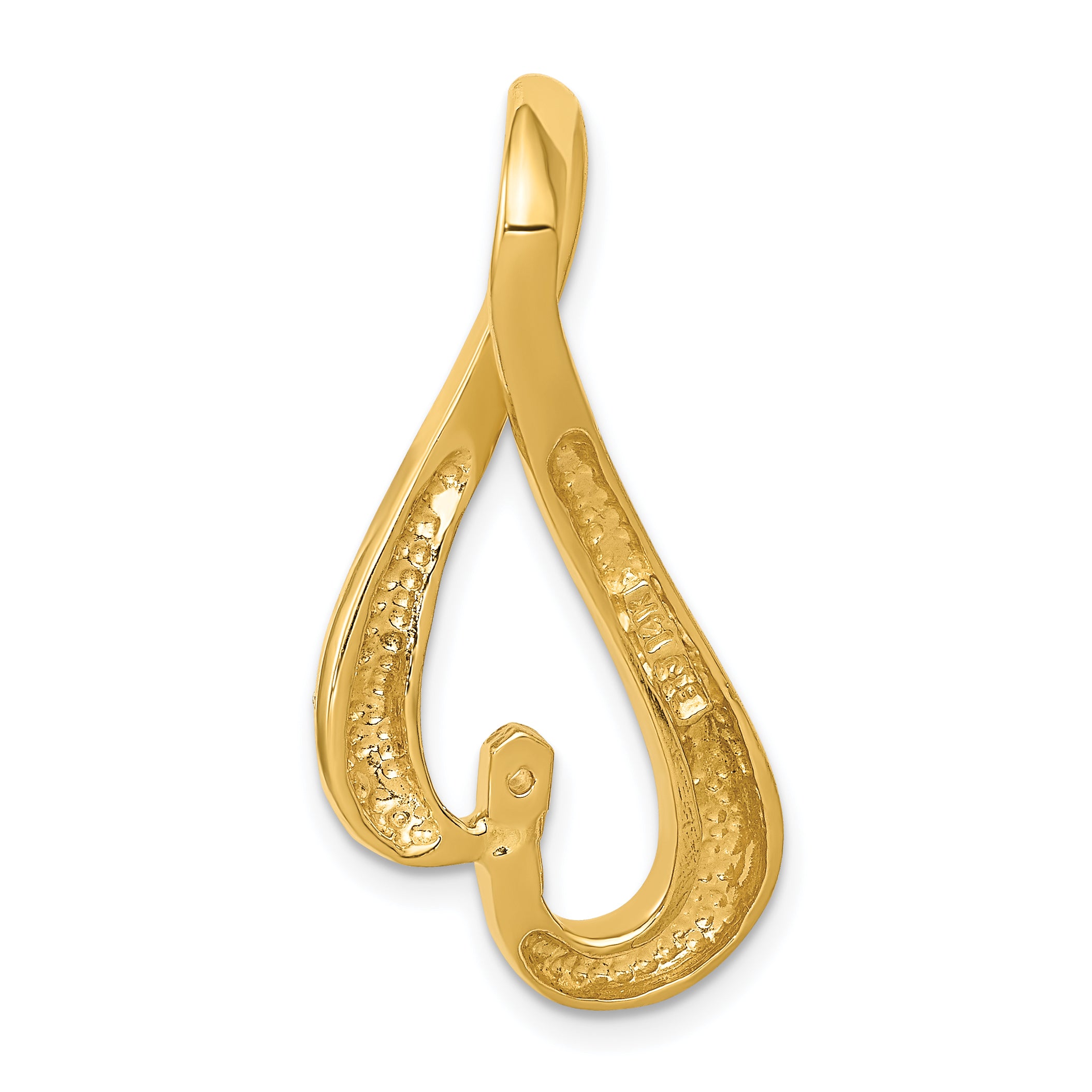 14k Fancy Peg Set Diamond Slide Mounting (No Stone Included)