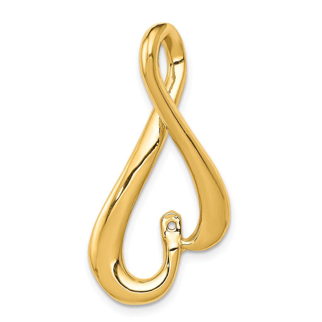 14k Fancy Peg Set Diamond Slide Mounting (No Stone Included)
