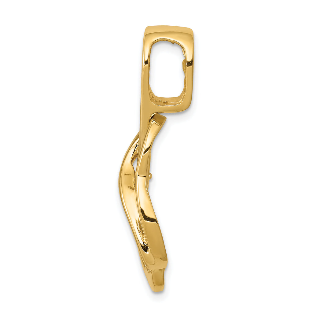 14ky Fancy Diamond Slide Peg Mounting (No Stone Included)