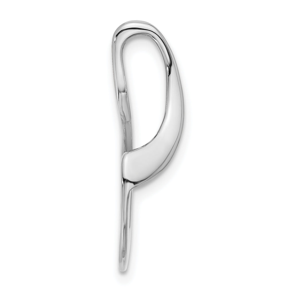 14k White Gold Peg Set Slide Mounting (No Stone Included)