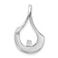 14k White Gold Peg Set Slide Mounting