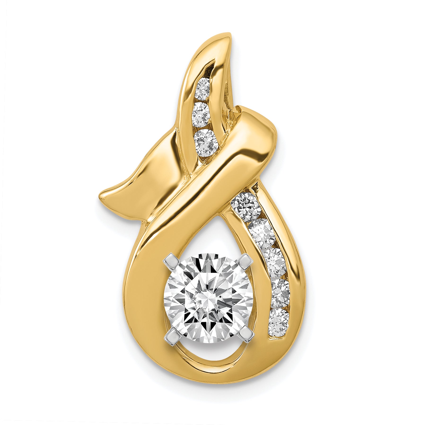 14K VS Diamond slide